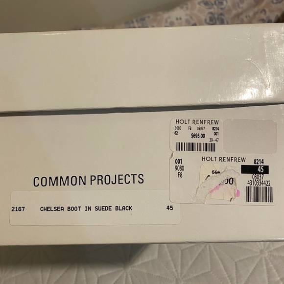 Common Projects- Black Suede Chelsea Boots - Picture 2 of 3